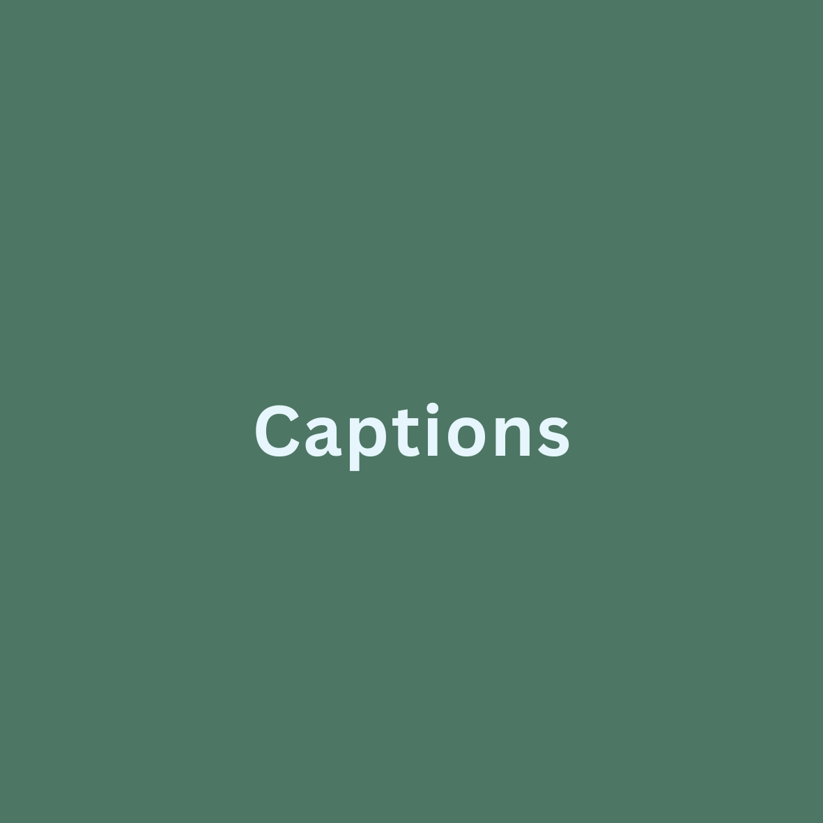 captions