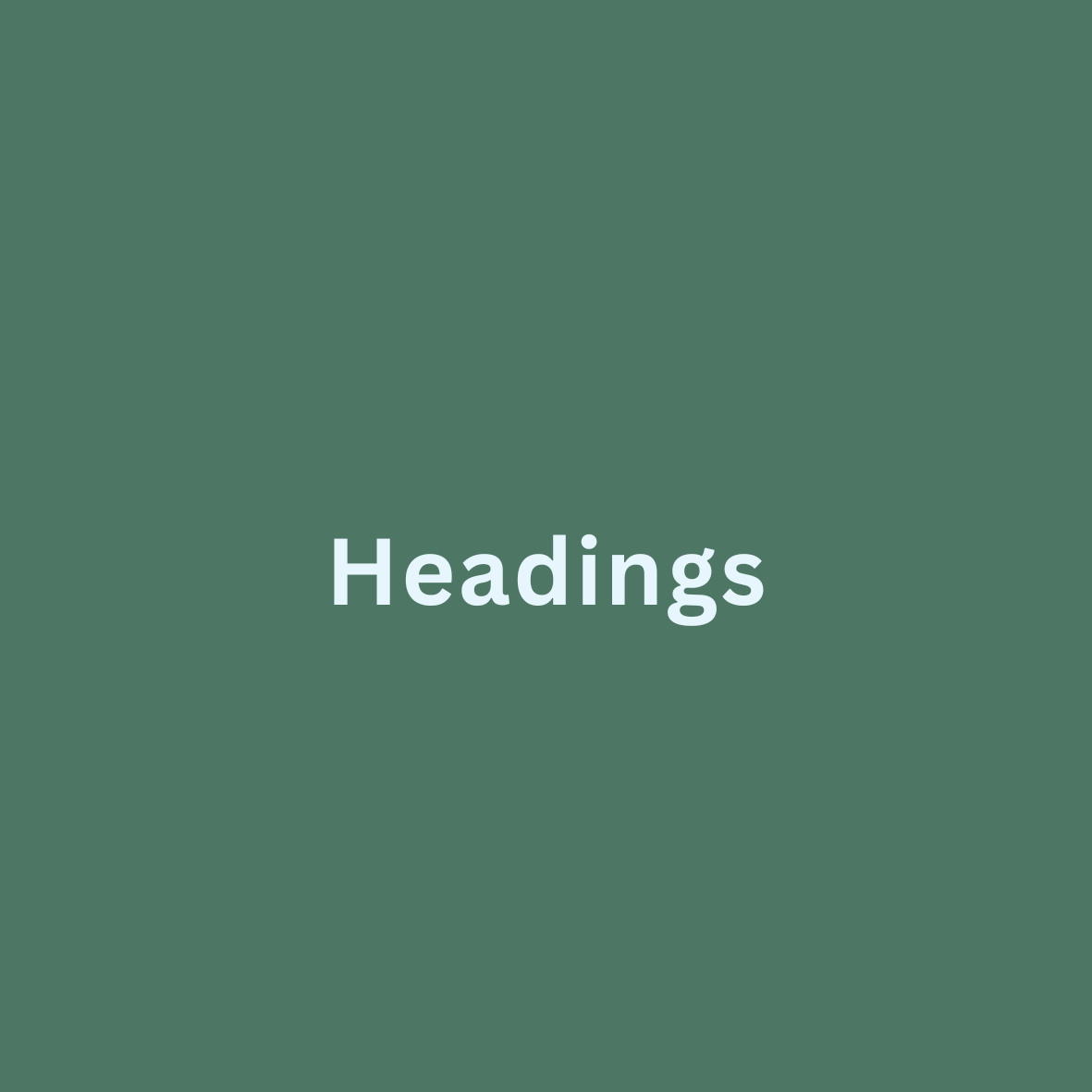 headings